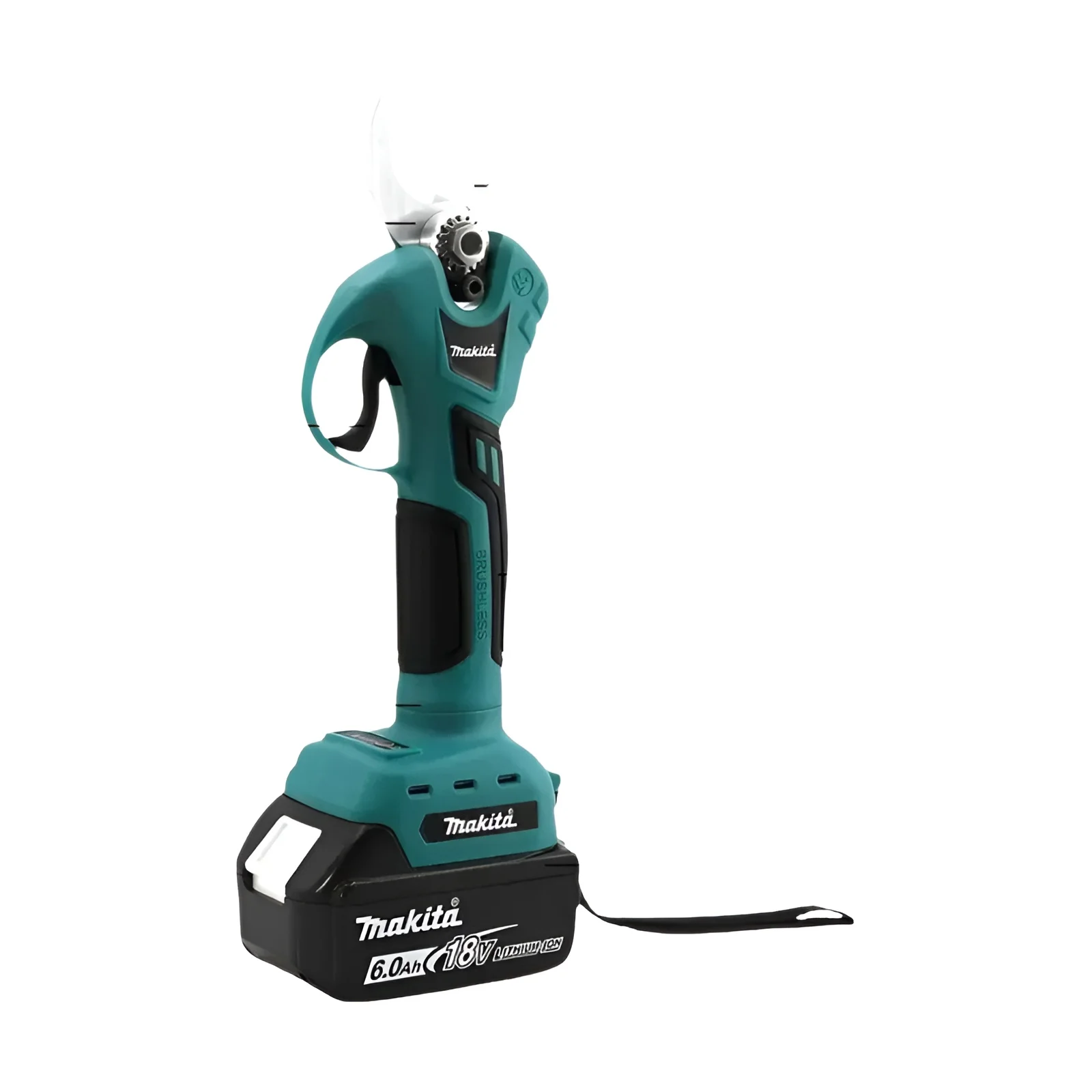 Podadora eléctrica sin escobillas Makita, 4 engranajes, inalámbrica, de mano, para huerto, arbustos, cortador de ramas de árboles para batería Makita de 18V