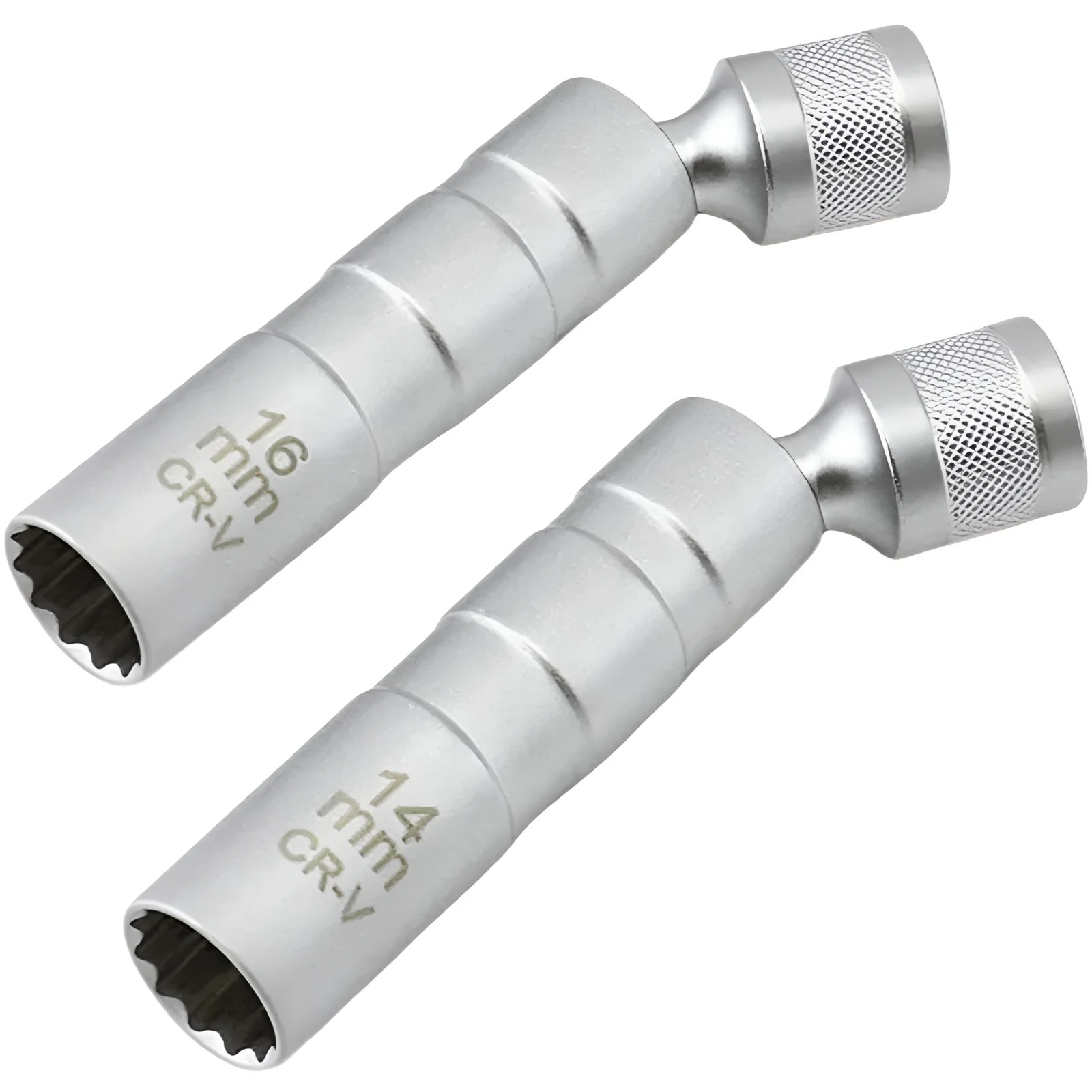 Adaptador de llave de tubo para bujía, Kit de reparación de reemplazo de instalación de 14mm y 16mm, herramienta de extracción de espacio magnético de torsión giratoria para coche