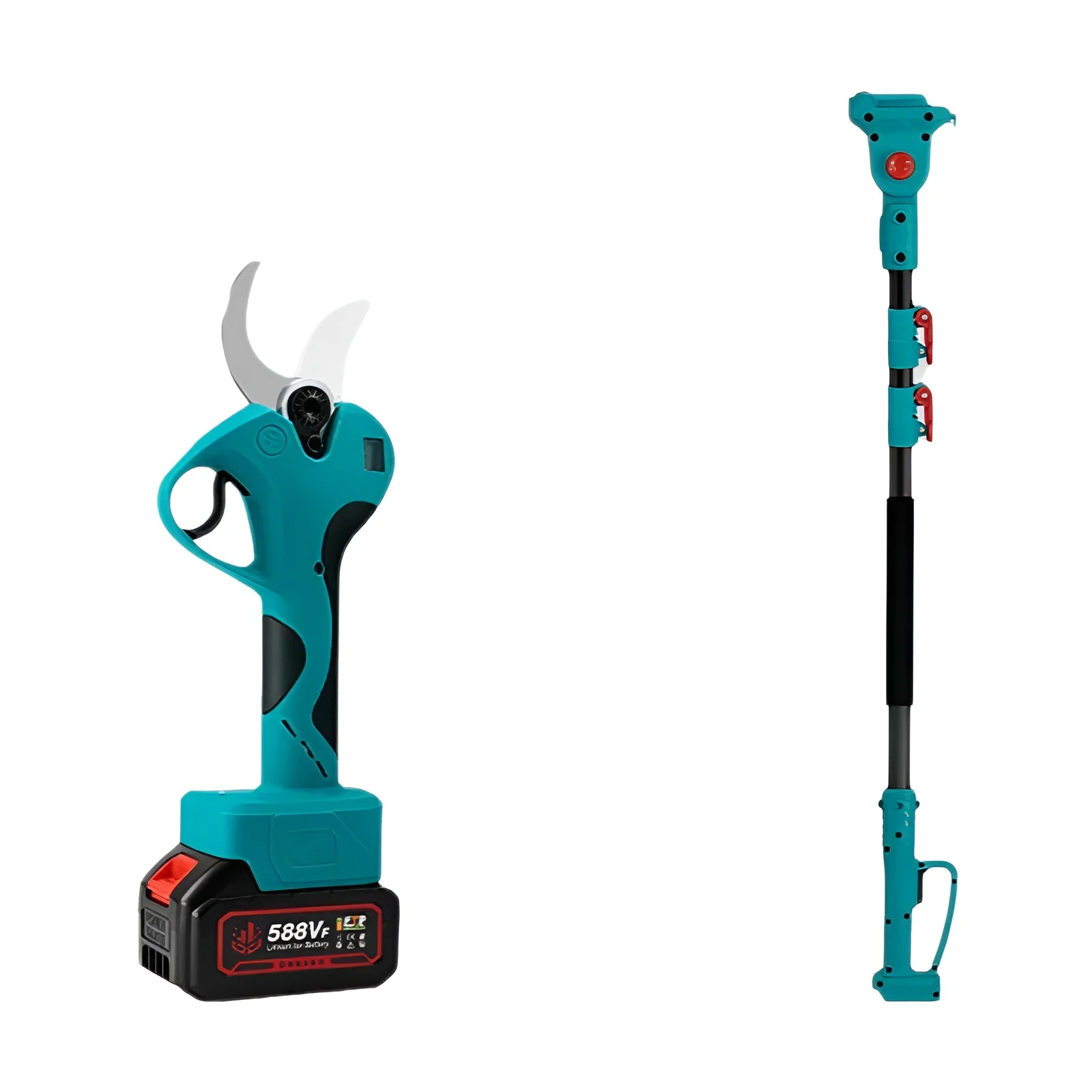 ONEVAN-tija de podar telescópica sin escobillas, 45mm, 2800W, tijera de rama alta, herramienta eléctrica de jardín 2 en 1 para Pin de batería Makita de 18V