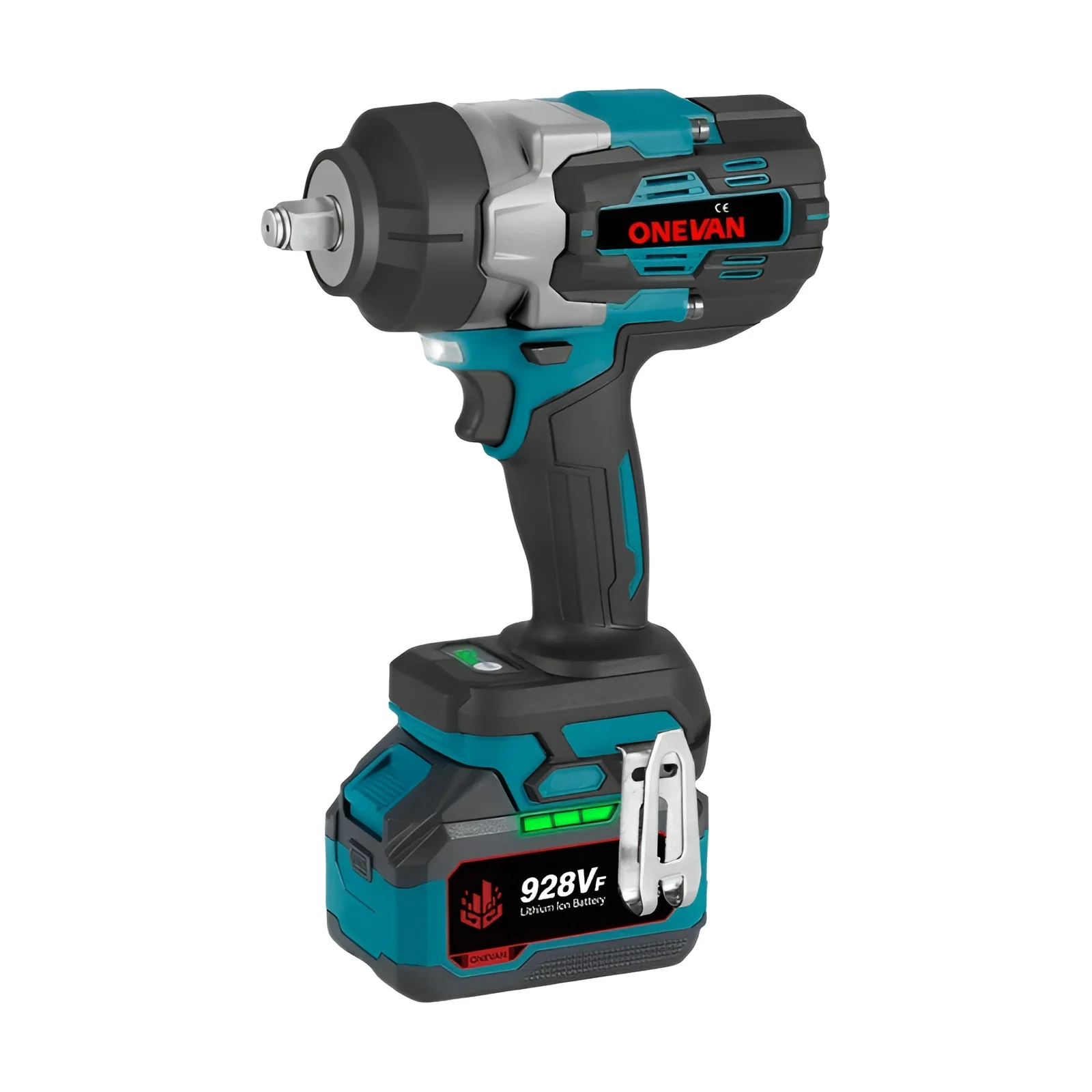 ONEVAN 2800N.M Llave de impacto eléctrica sin escobillas, llave dinamométrica inalámbrica de 1/2 pulgadas, destornillador, herramienta eléctrica para Pin de batería Makita de 18V