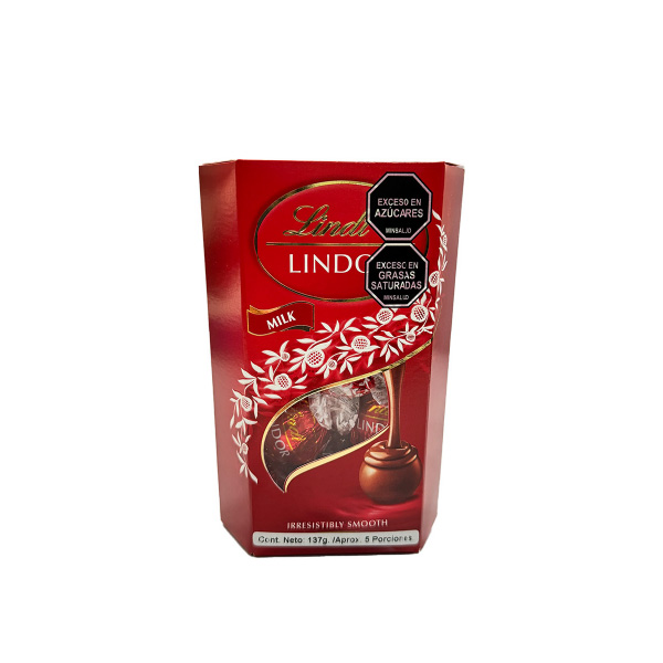 LINDT- LINDOR CORNET CHOCO LECHE 137G