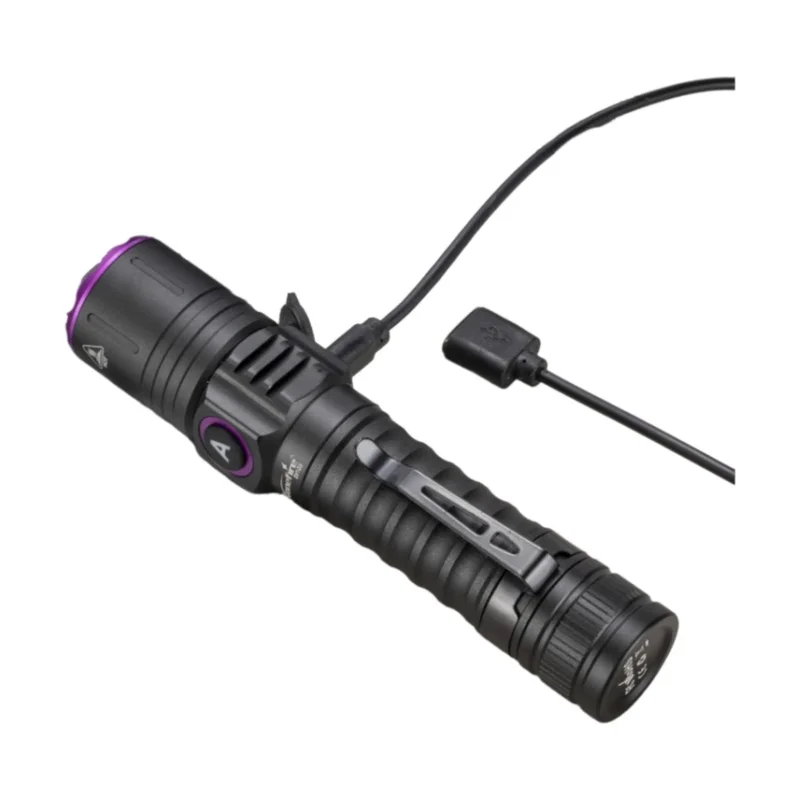 Linterna USB de alta potencia, 15W, UV, 365nm