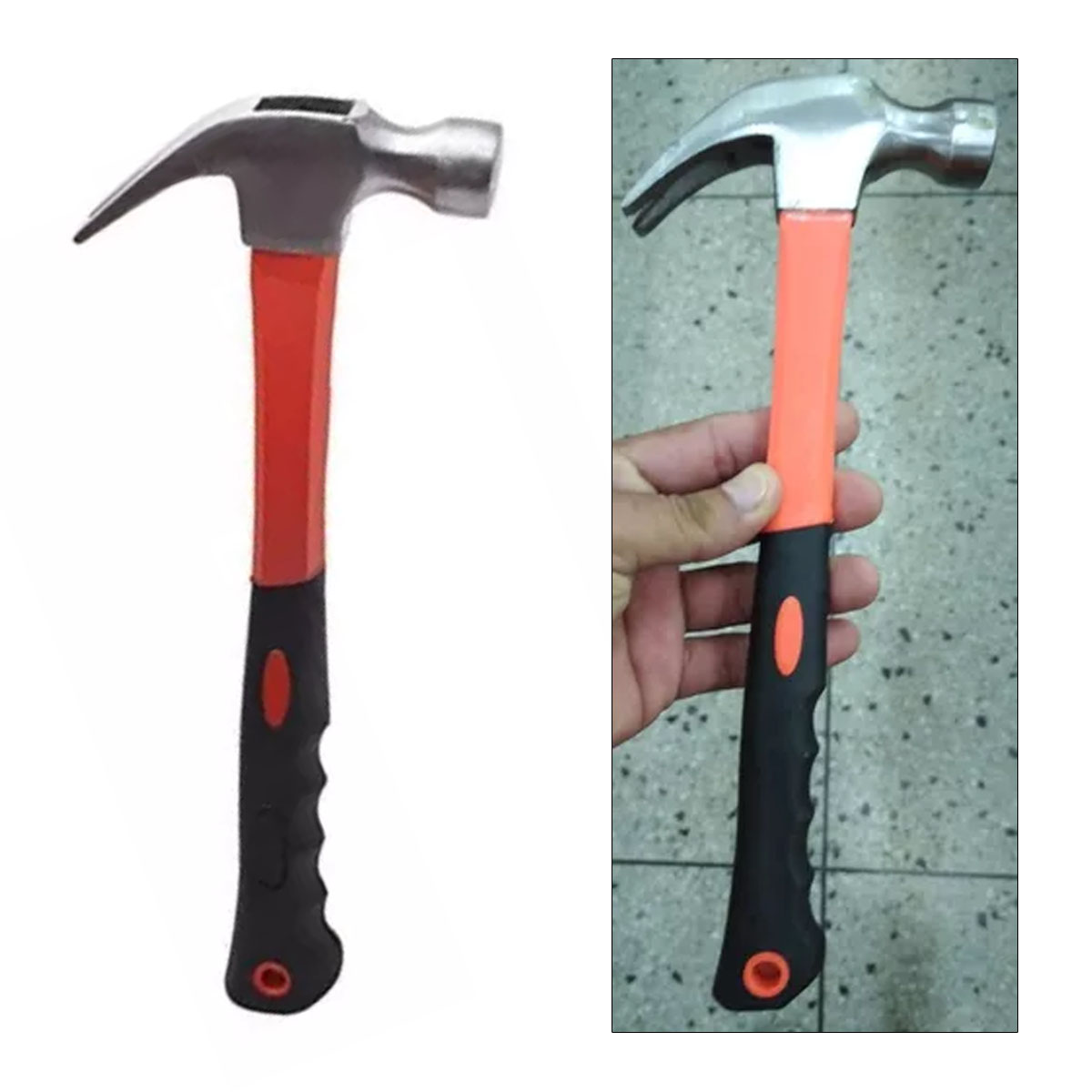 Martillo de carpintero Werckmann 455g con mango antideslizante y garra