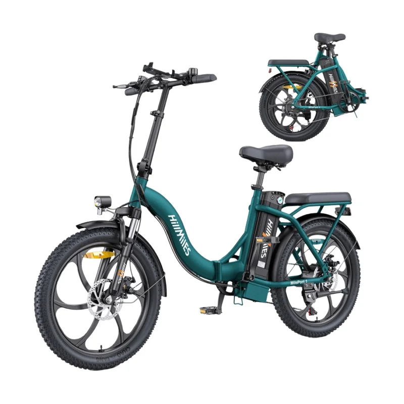 HillMiles MilePort 1 Bicicleta eléctrica plegable con motor de 250 W