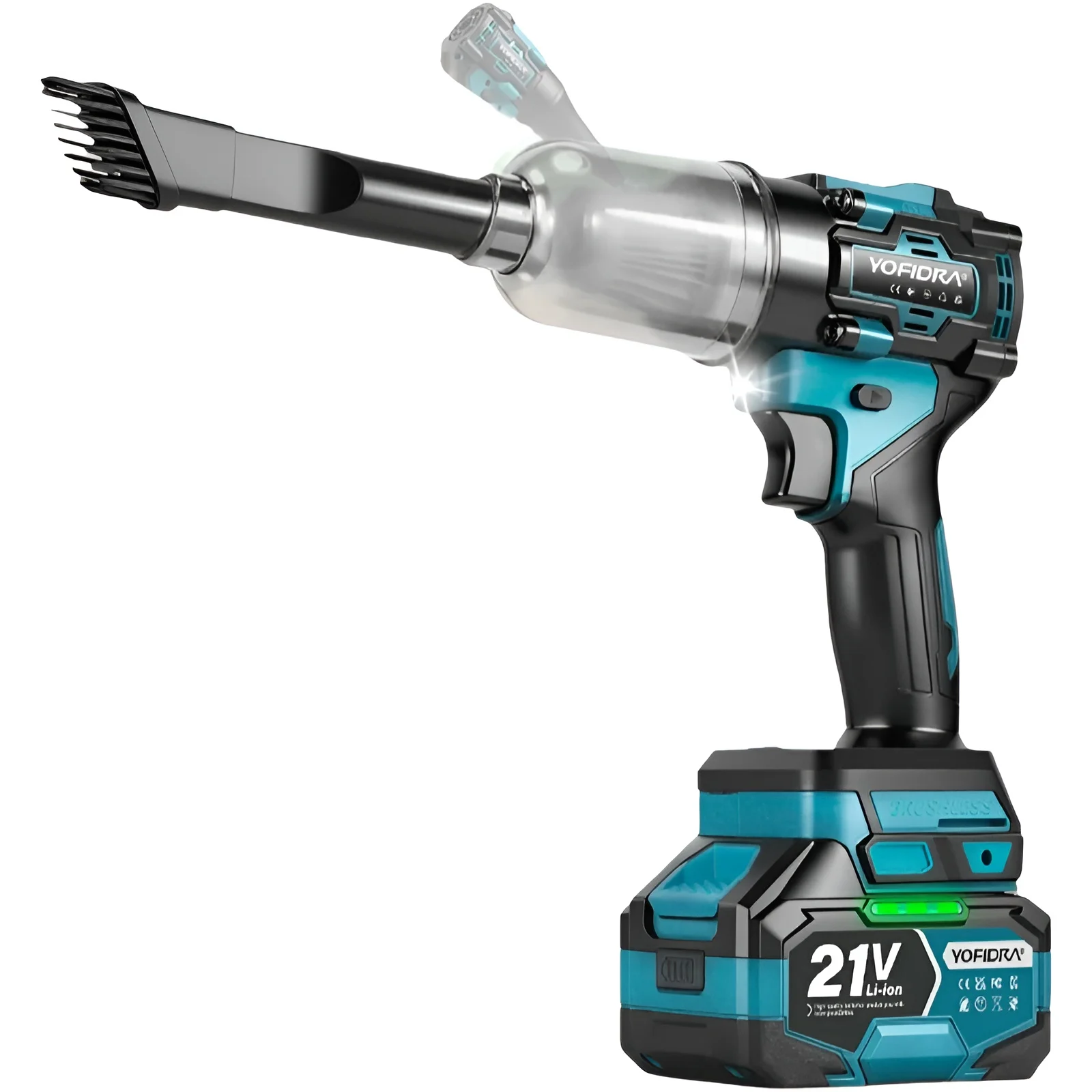 Soplador y Aspiradora Eléctrica YOFIDRA Turbo Ventilador y Aspiradora de 1000Pa