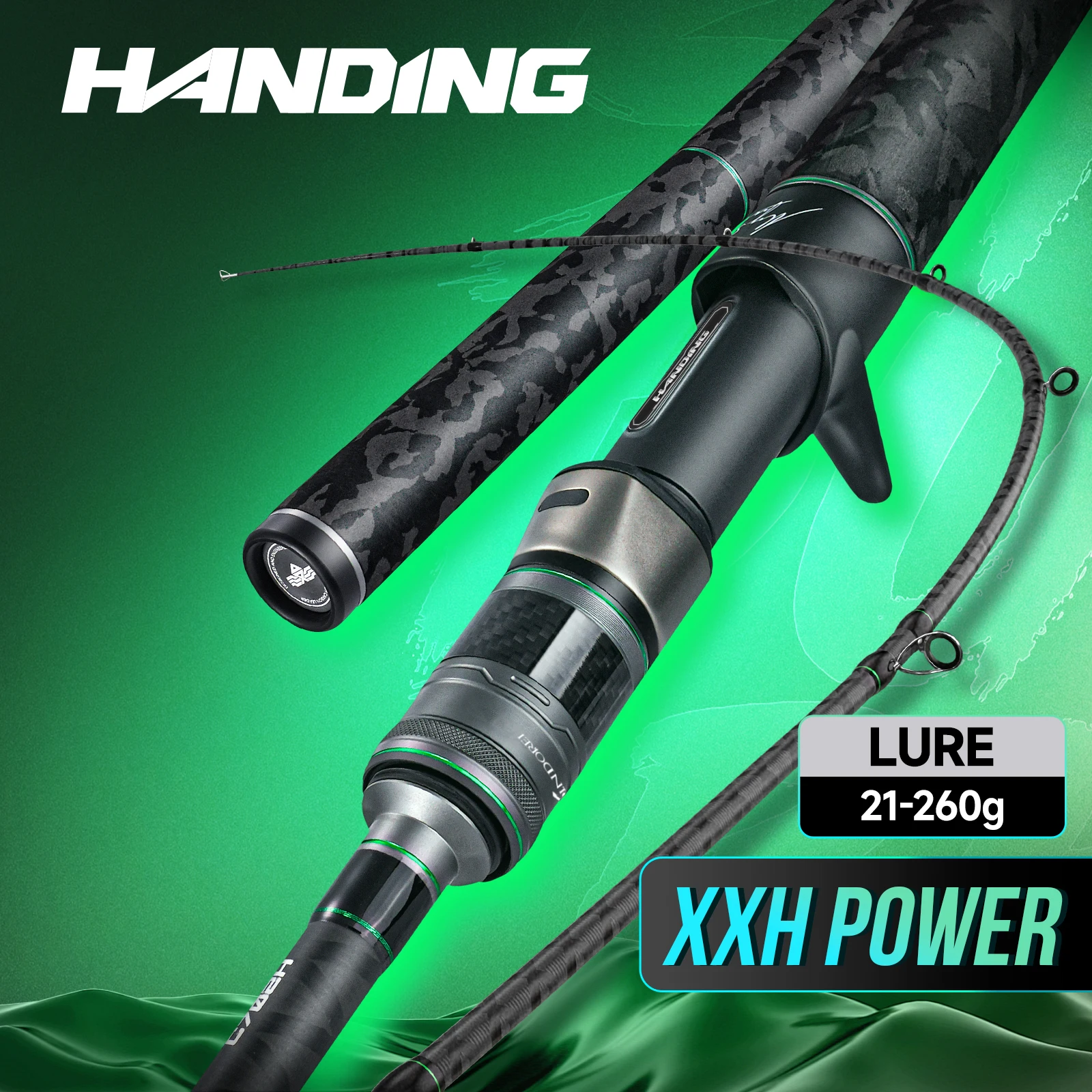Handing Sindicorei Cañas de Pescar H/XH/XXH, Marca Desconocida, Lucio, 2,13-2,69 M