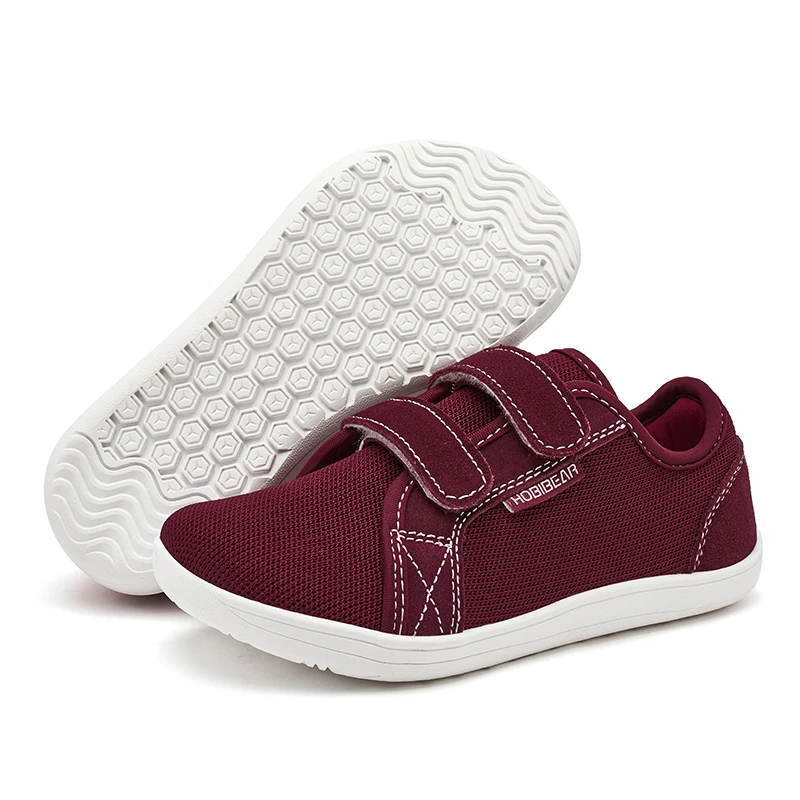 Zapatos descalzos de malla para niños HOBIBEAR, zapatillas minimalistas con punta ancha