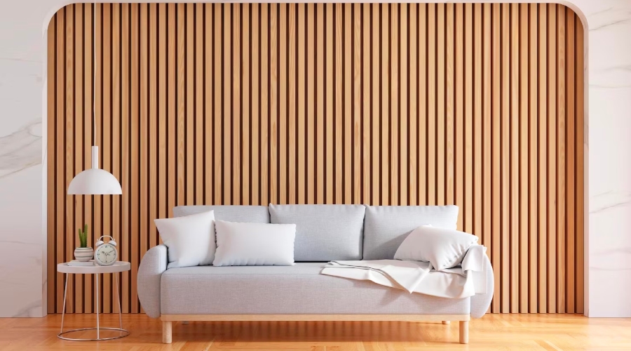 Paneles de pared hexagonales de madera