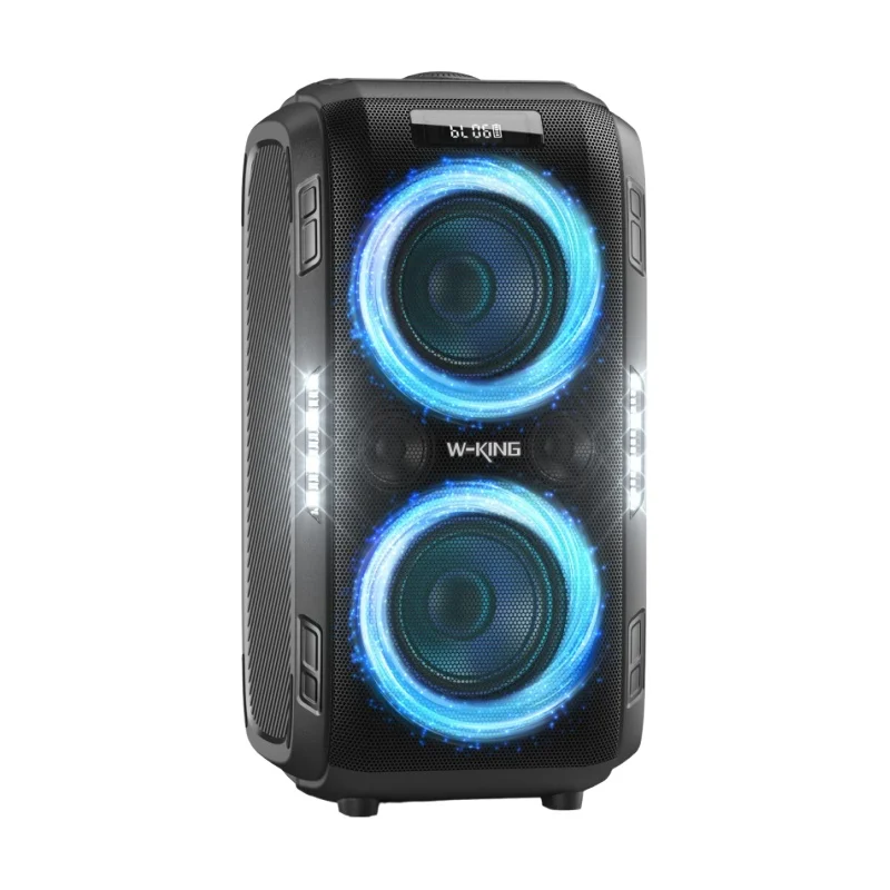 W-KING Altavoz Bluetooth grande PEAK de 250W, el más ruidoso/masif, 120dB/12 graves personalizados, altavoz portátil Boombox de fiesta grande V5.3 inalámbrico