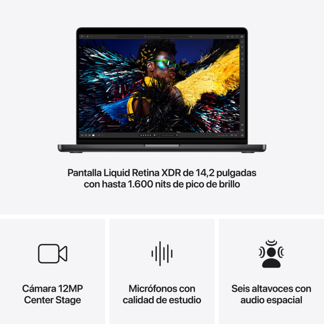 MacBook Pro 14 M5 Pro 24GB 1TB Negro espacial