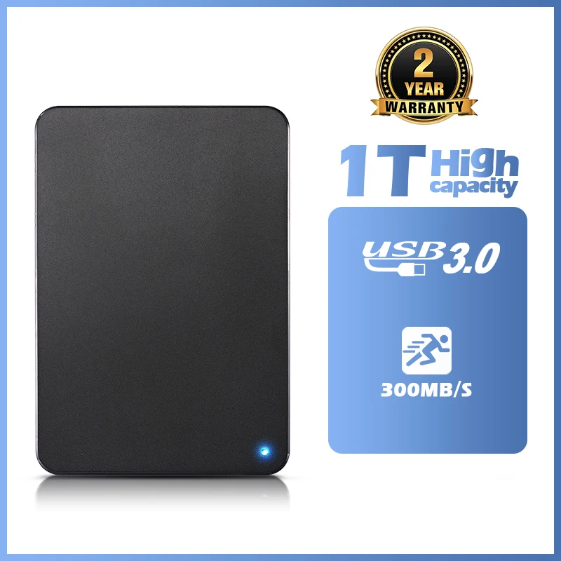 Disco Duro Externo de 1TB portátil HDD USB 3,0/2,0 dispositivo de alta velocidad de 60GB, 250GB, 320GB, 500GB, 640GB, 750GB memoria externa Pour ordinateur portable ps5 ps4