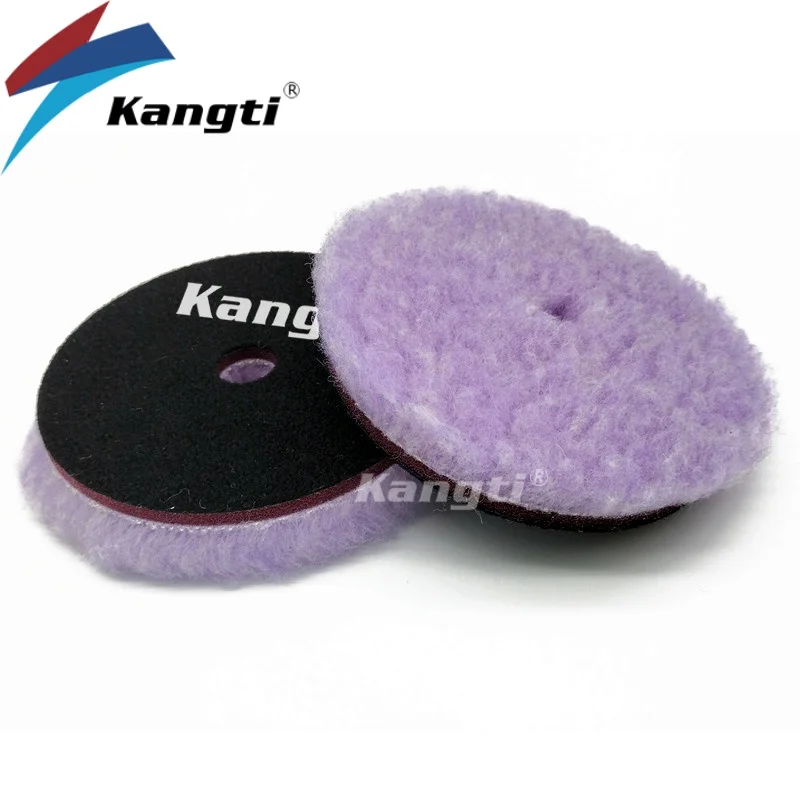 Almohadilla de pulido de lana de piel de cordero Natural de 5/6 pulgadas