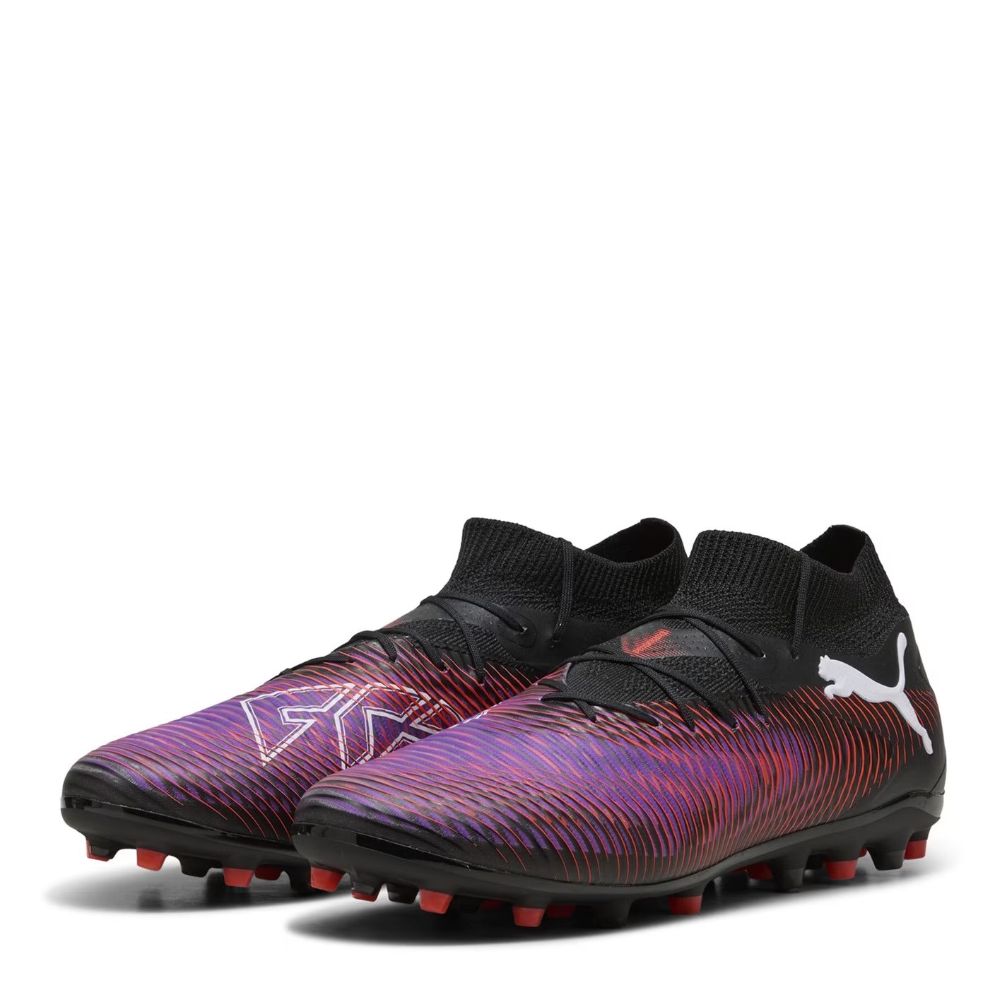 FUTURE 8 ULTIMATE Womens Firm Ground Football Boots - Negro/Morado