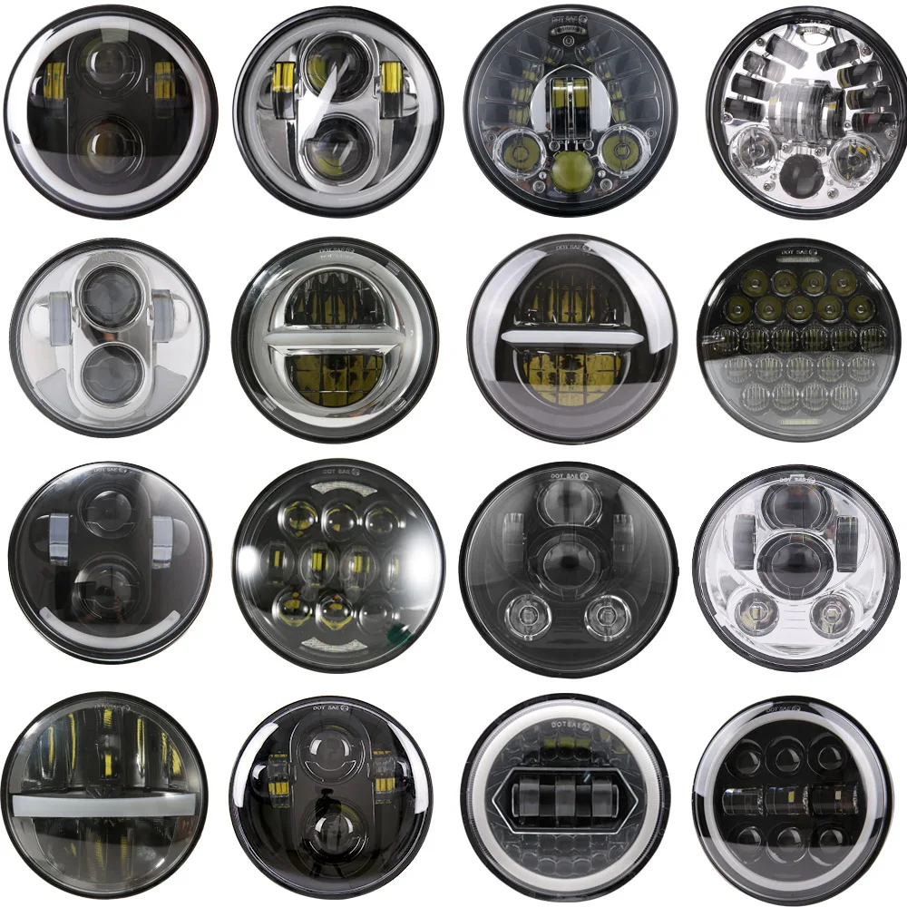 Faro Universal para motocicleta y coche, 5 3/4 pulgadas