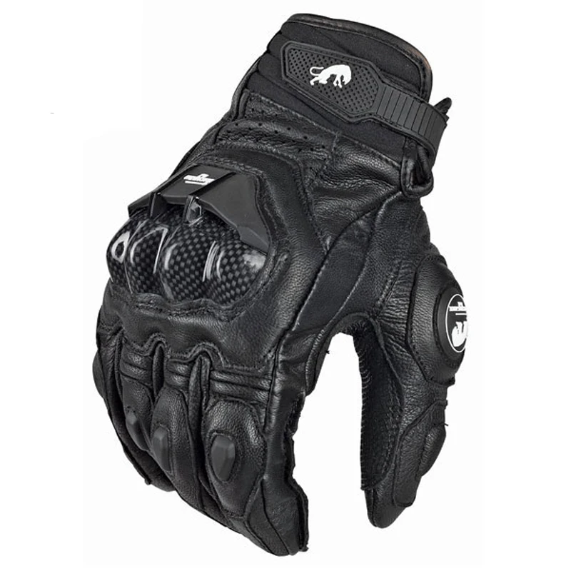 Guantes de cuero para motocicleta Supertech para conducir en las 4 estaciones