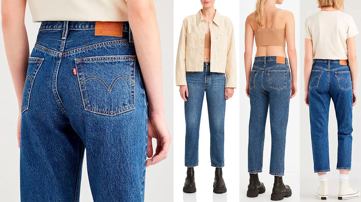 Levis 501 crop mujer Levis