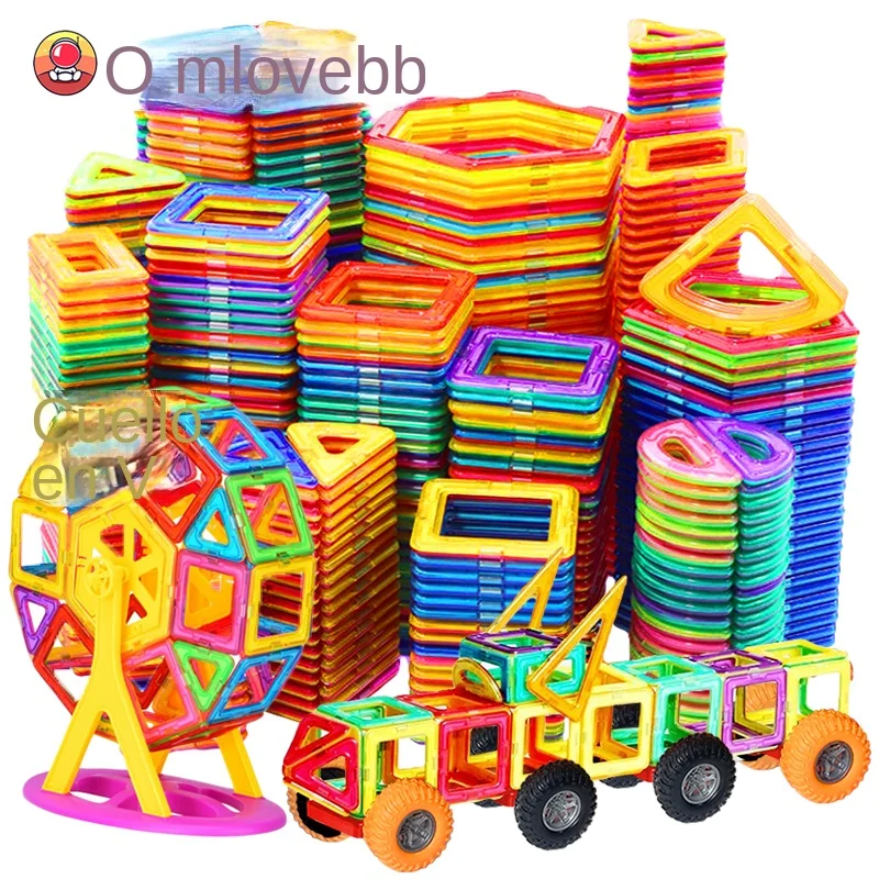 Juguetes magnéticos para niños, bloques magnéticos de talla grande más