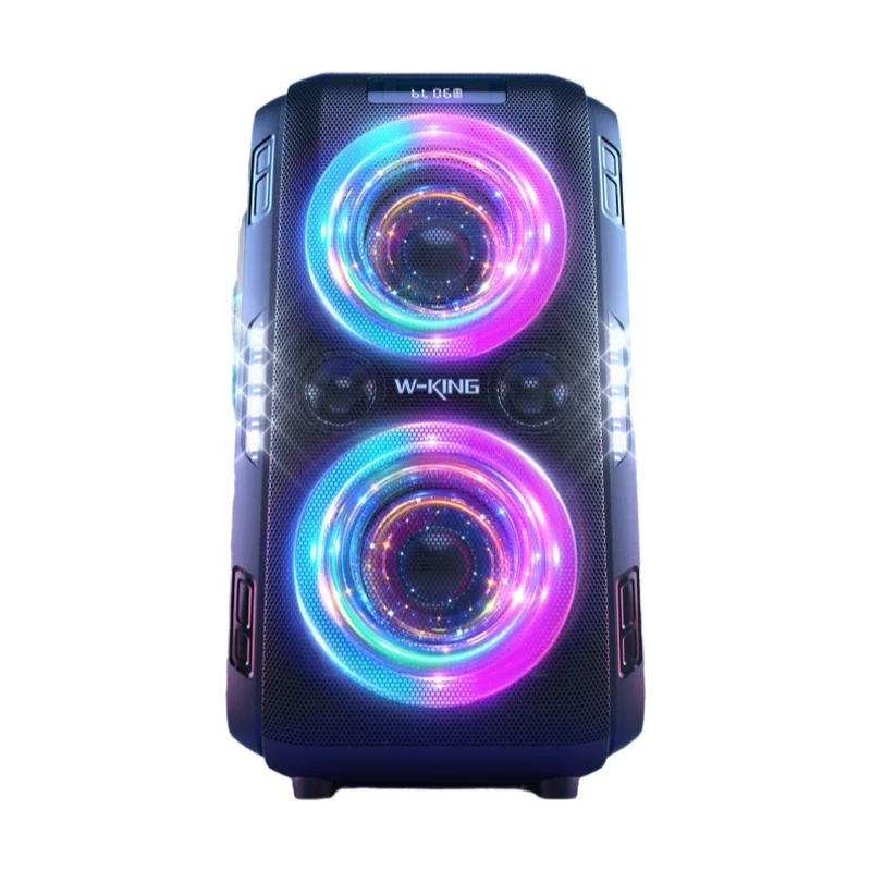 W-KING Altavoz Bluetooth grande PEAK de 250W, el más ruidoso/masif, 120dB/12 graves personalizados, altavoz portátil Boombox de fiesta grande V5.3 inalámbrico