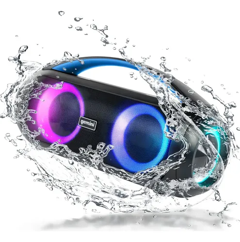 Gemini Sound GGO-230L Altavoz Portátil Bluetooth Impermeable Boombox Party Speaker