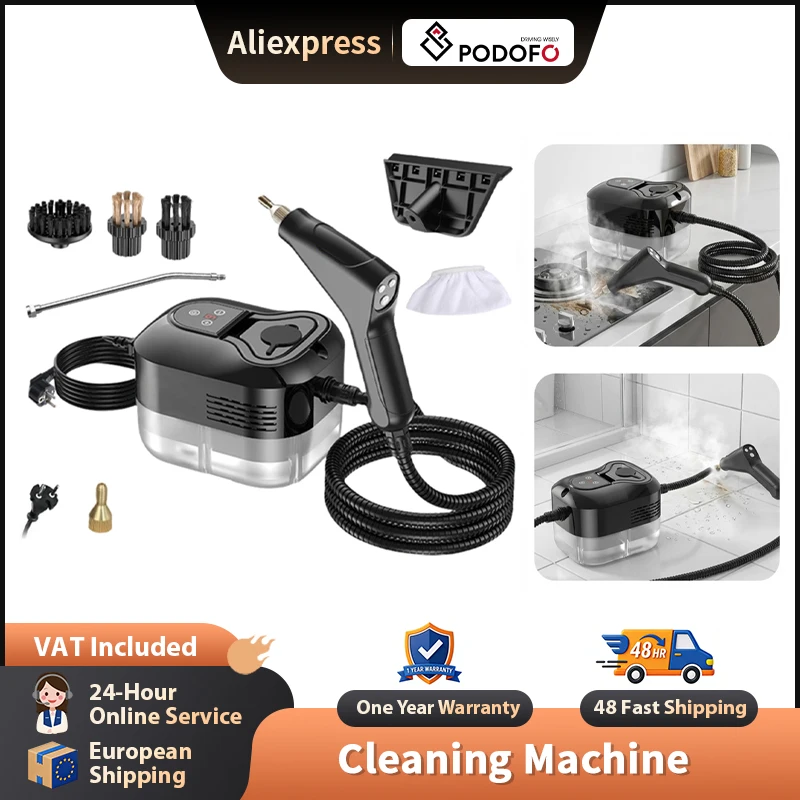 Podofo Portátil Máquina de Limpieza de Autos con 6 Niveles de Presión