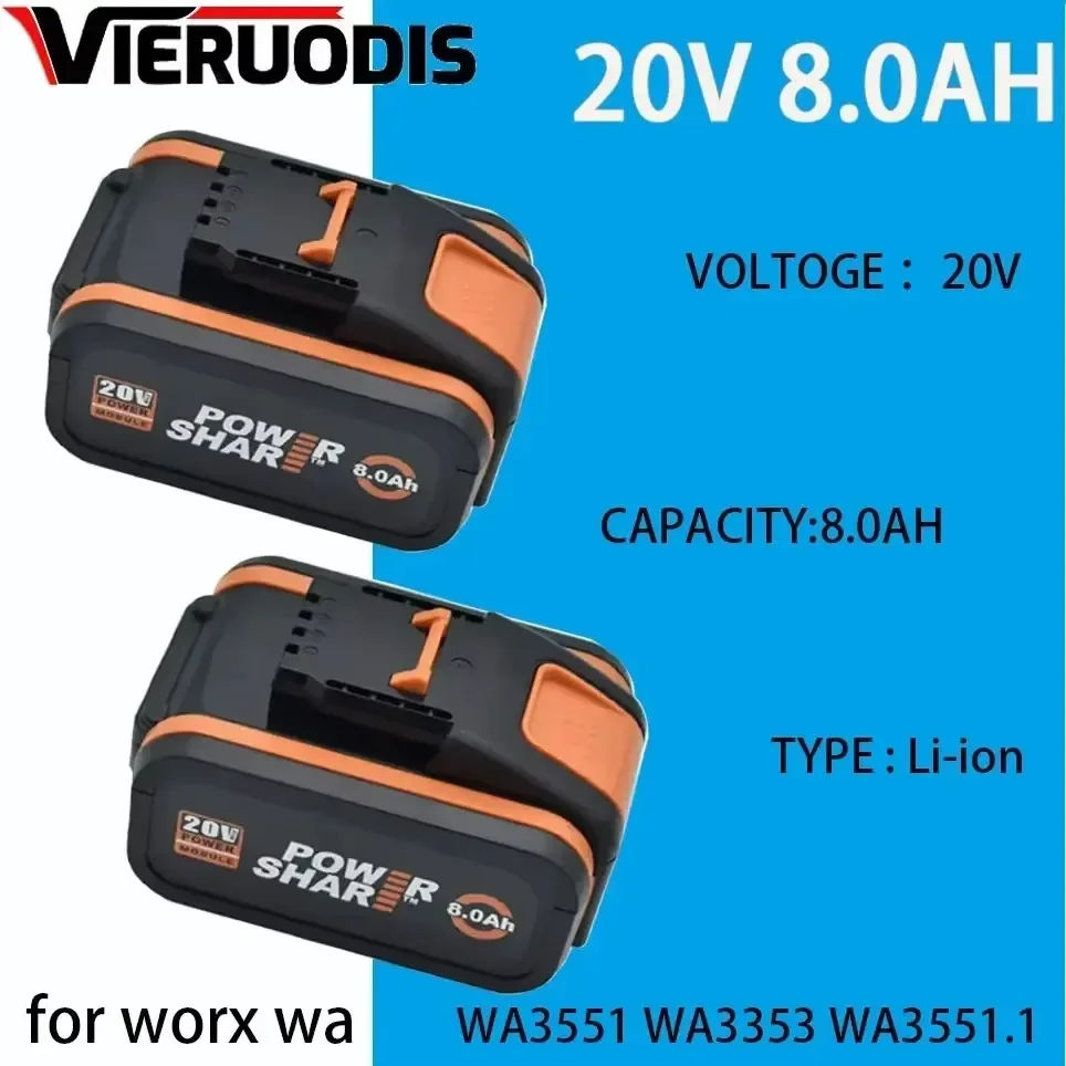 Worx Batería Recargable 20V 8.0Ah