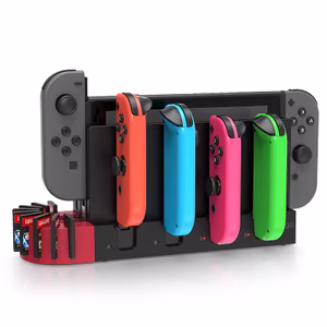 Nintendo Switch Base de Carga con Almacenamiento