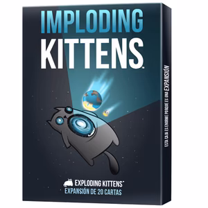 Exploding Kittens Imploding Kittens Expansión Juego de Cartas para los Amantes de