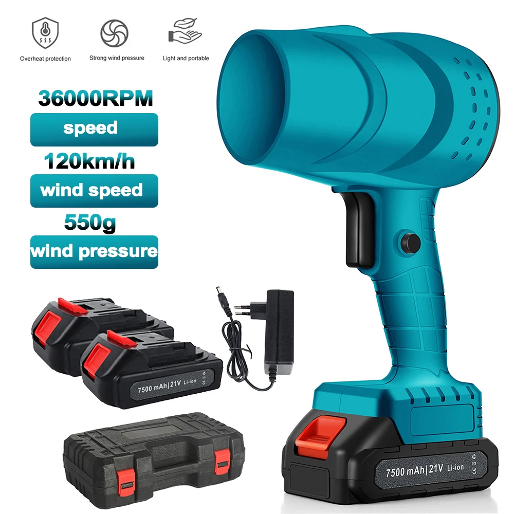 Soplador Turbo Eléctrico, 120 km/h, 36000rpm