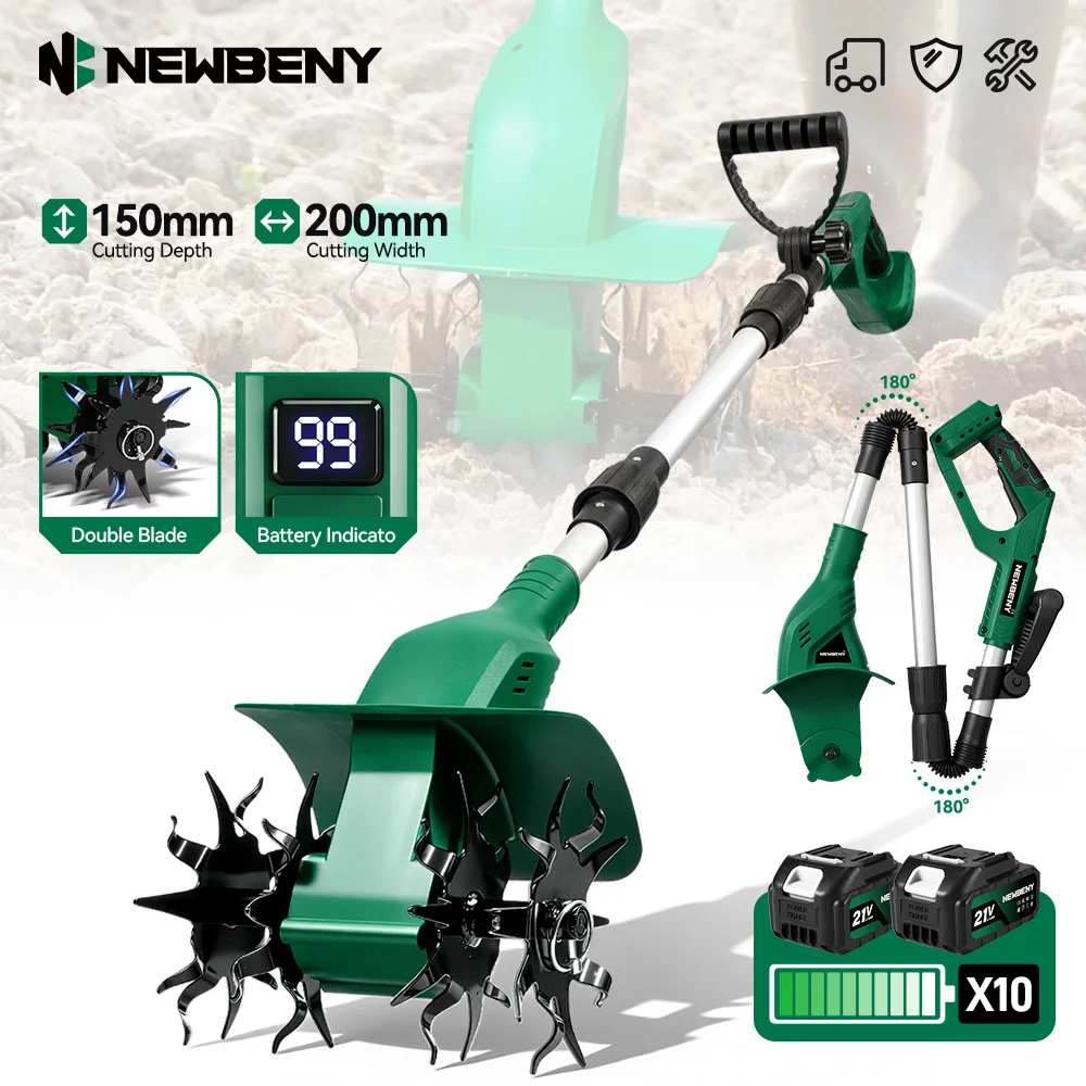 Newbeny Rotocultivador Inalámbrico Multifuncional