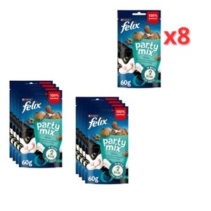 Purina Felix Party Mix Ocean Snack para Gatos