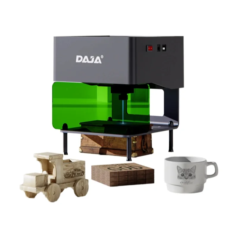 DAJA DJ6 Mini Grabador Láser Bluetooth para Marcas Madera, Acrílico, Vidrio y