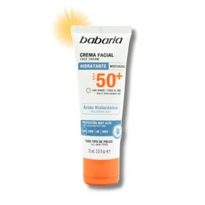 Babaria Protector Solar Facial Con Acido Hialuronico 50+