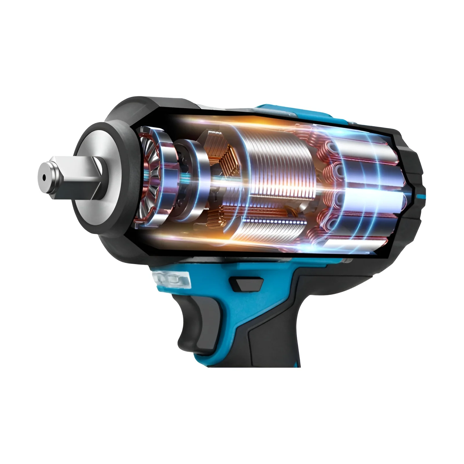 Gami-llave eléctrica sin escobillas 2800N.M, llave de impacto de 1/2 pulgadas, destornillador eléctrico, taladro Compatible con pasador de batería Makita de 18V