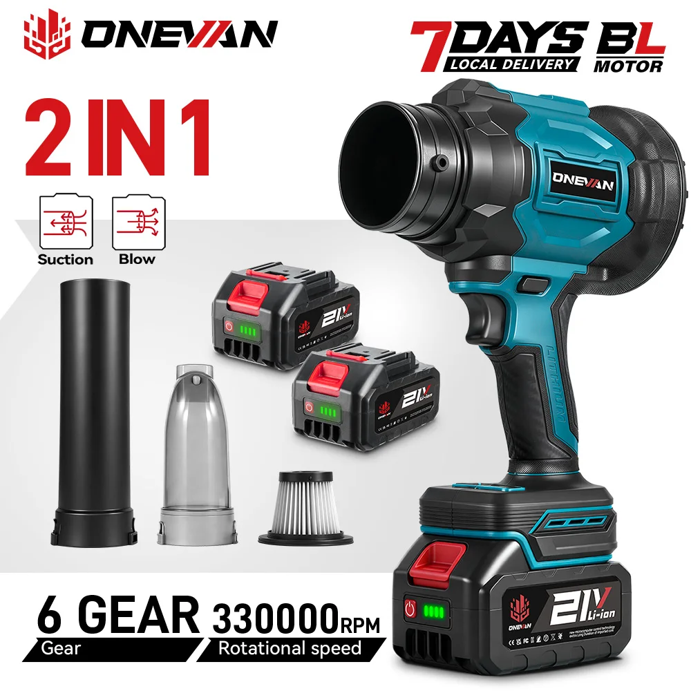 Onevan Turbo Soplador de Aire Inalámbrico 330000 RPM